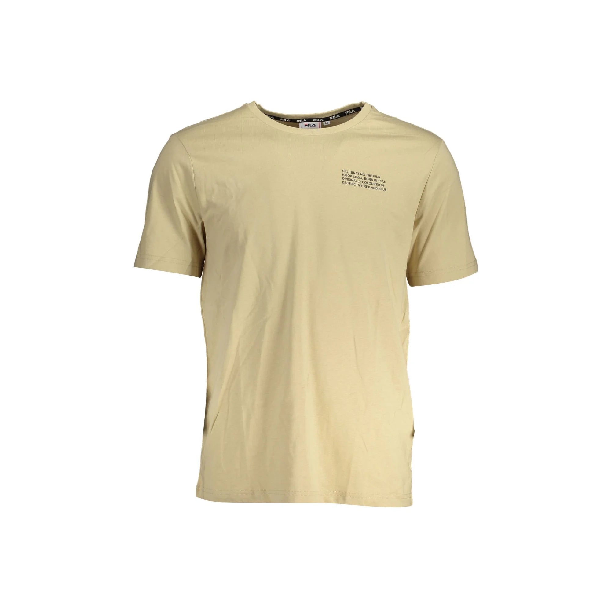 Fila T-Shirt Maniche Corte Uomo Beige Stampa Logo - foto prodotto